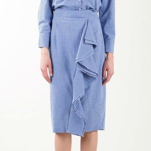 Gingham Ruffle Skirt